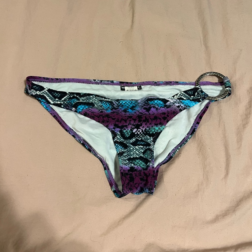 Wet Seal Purple and Blue Bikini Bottom